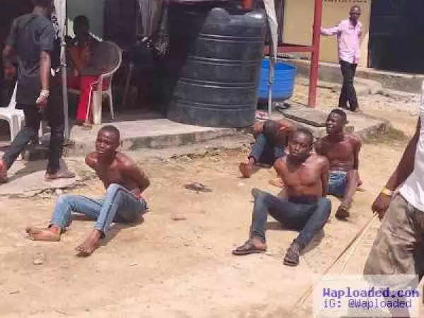 Photos: Able-bodied boys tied up after they snatched man